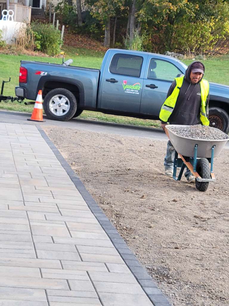 Patio and walkway construction project 24 by Vasquez Landscaping