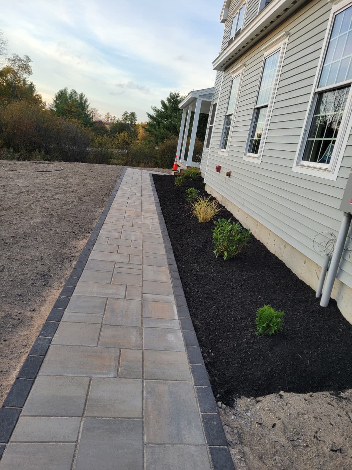 Patio and walkway construction project 34 by Vasquez Landscaping