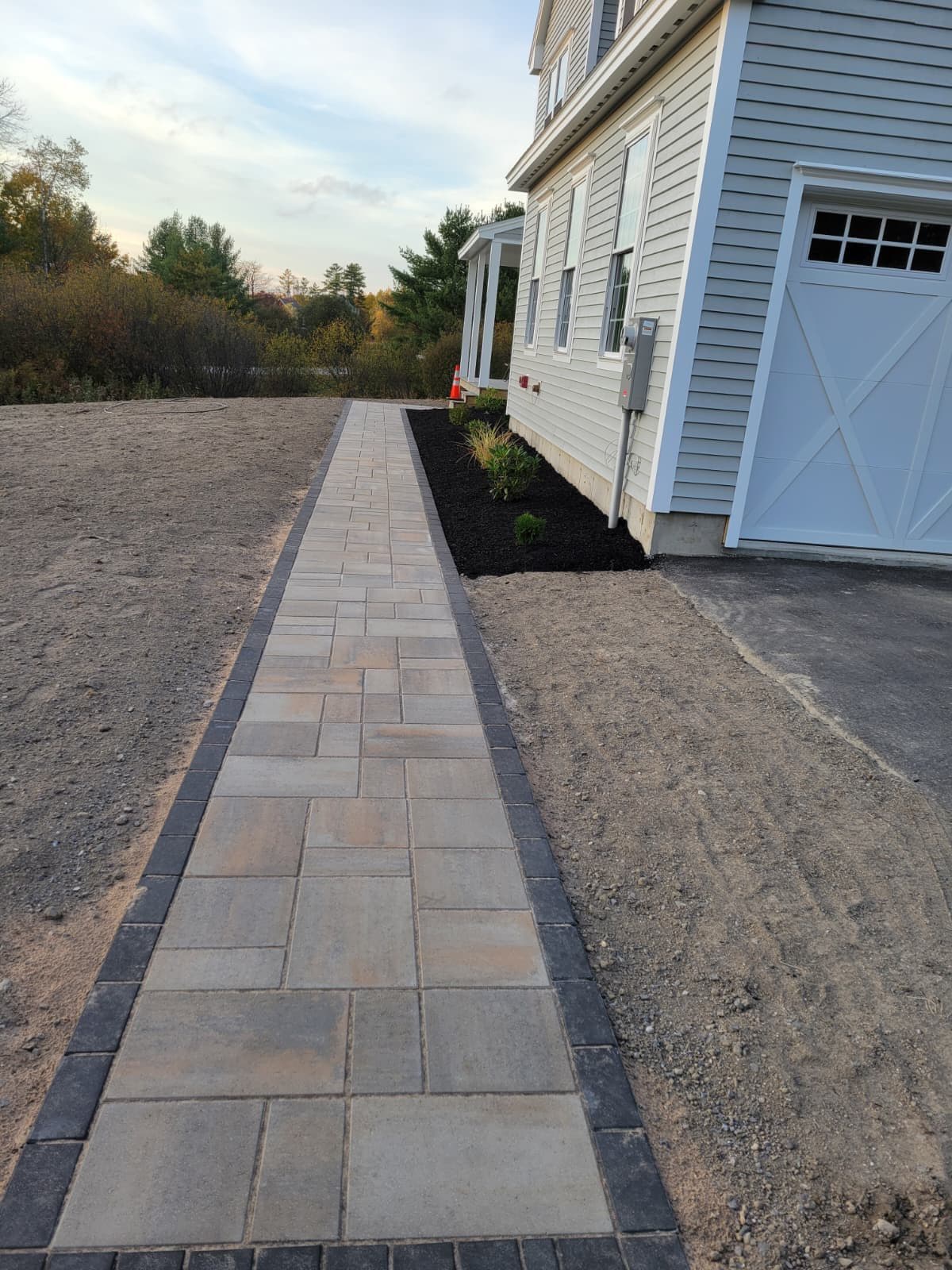 Patio and walkway construction project 35 by Vasquez Landscaping