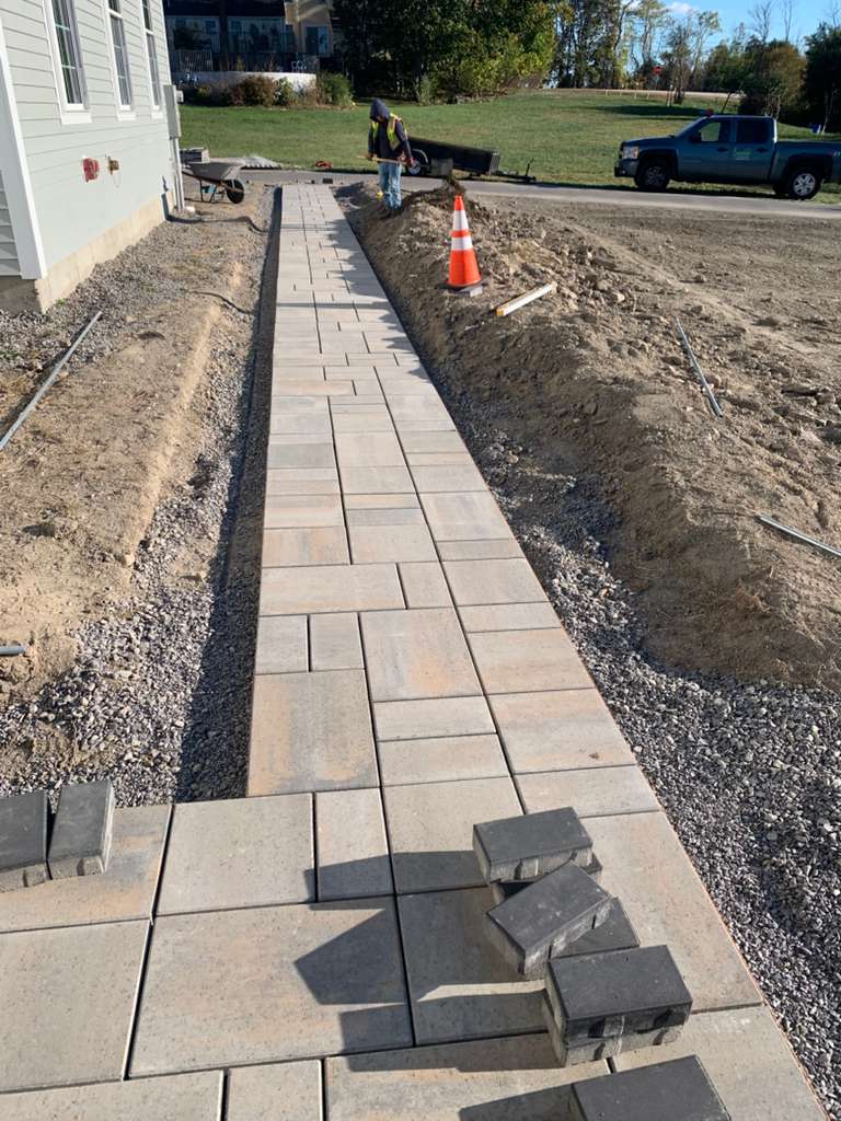 Patio and walkway construction project 40 by Vasquez Landscaping