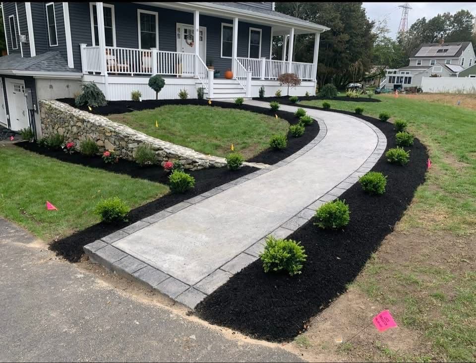 Patio and walkway construction video 1 by Vasquez Landscaping