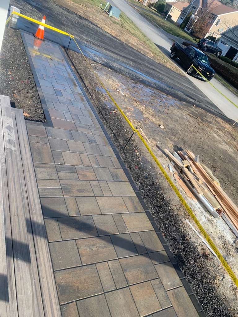 Patio and walkway construction video 3 by Vasquez Landscaping