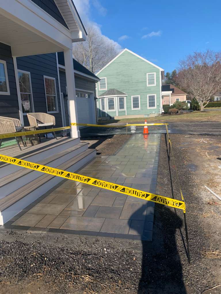Patio and walkway construction video 4 by Vasquez Landscaping