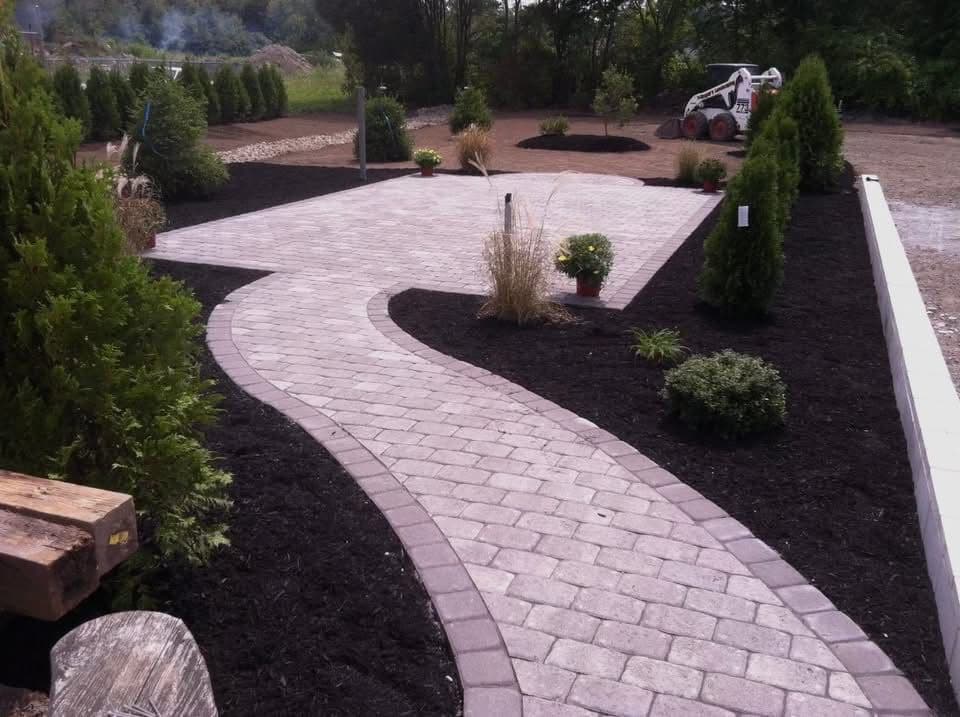 Patio and walkway construction video 5 by Vasquez Landscaping