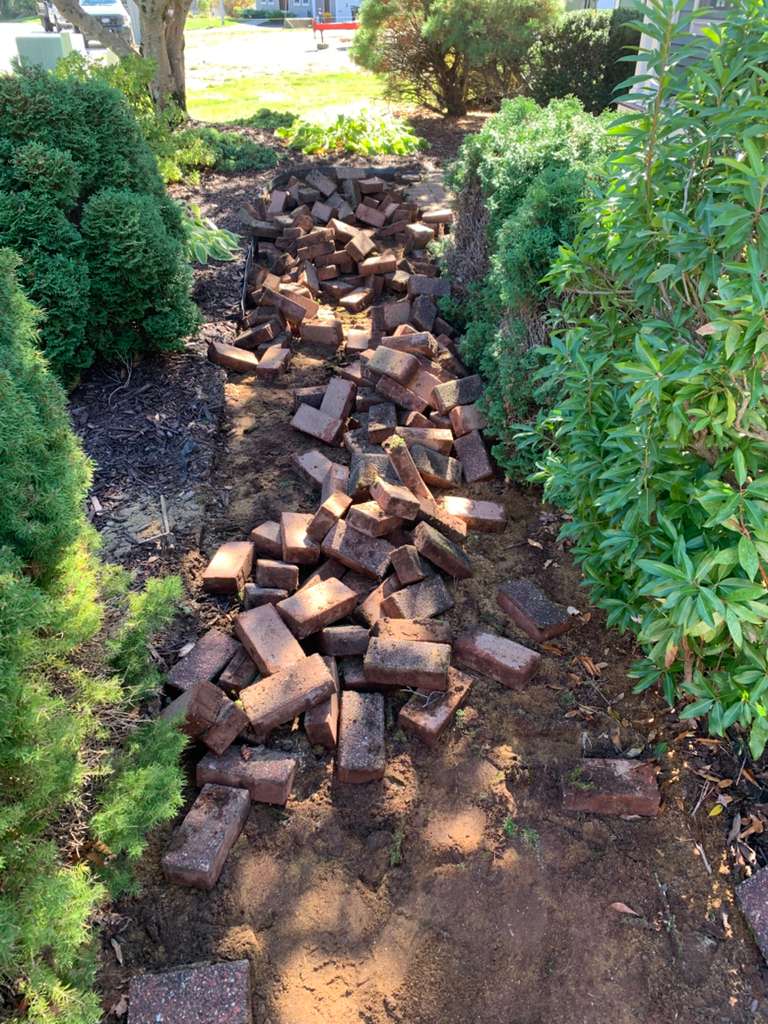 Patio and walkway construction project 54 by Vasquez Landscaping