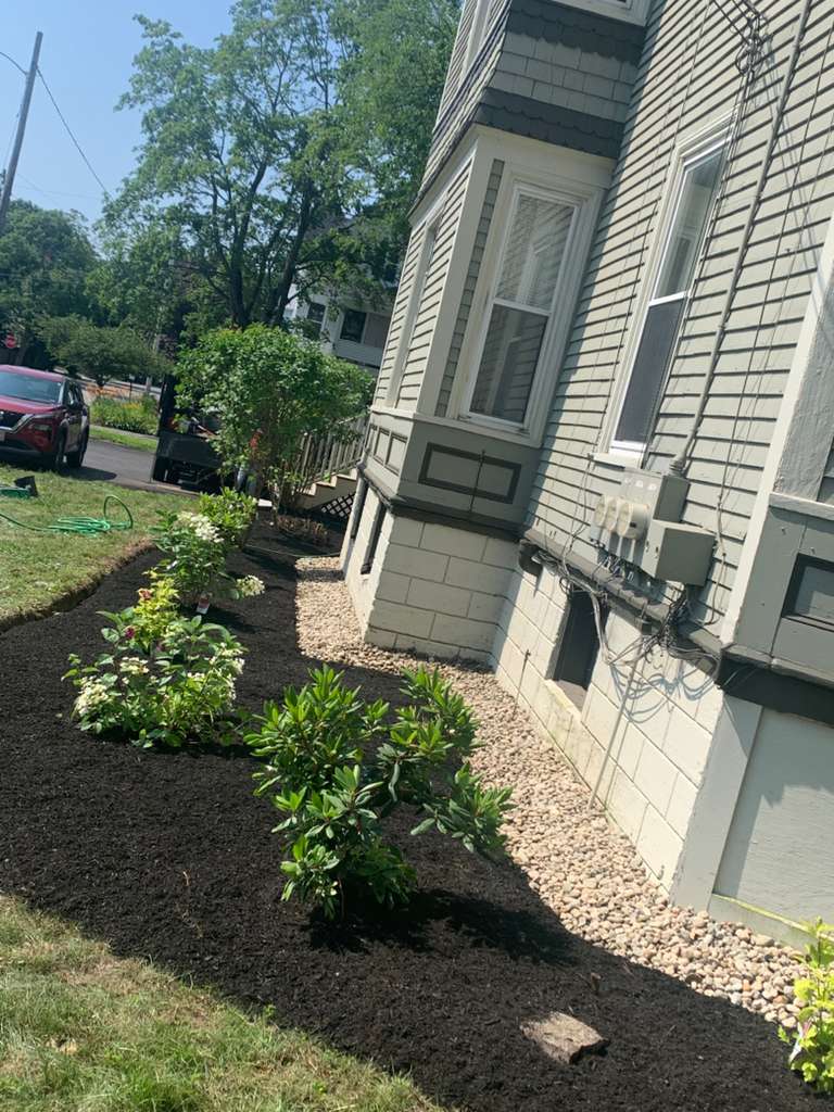 Patio and walkway construction project 74 by Vasquez Landscaping