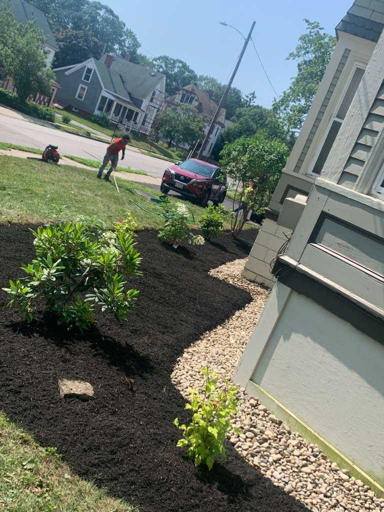Patio and walkway construction project 76 by Vasquez Landscaping